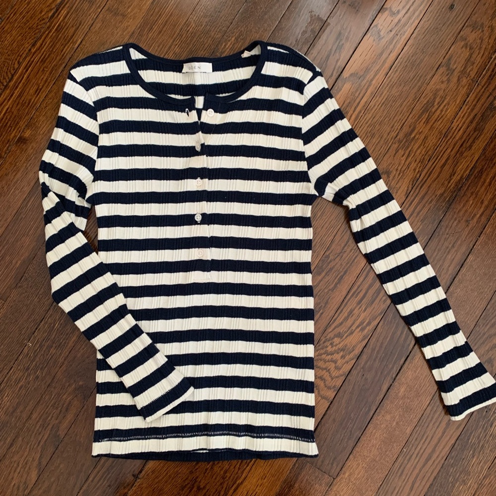 Doen Paola Striped long sleeve top